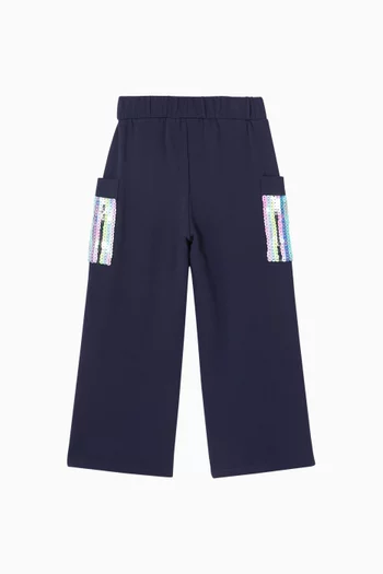 Striped Sweatpants in Fleece