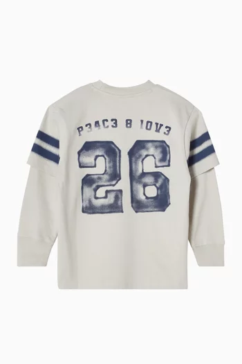 Graphic Sweater in Cotton