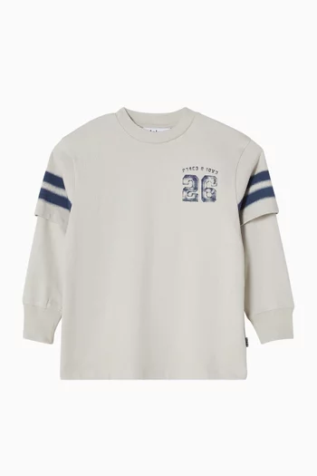 Graphic Sweater in Cotton
