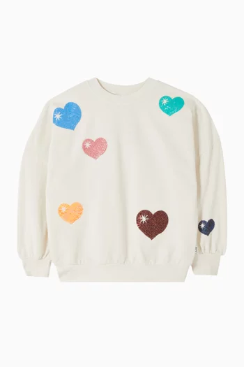 Marika Rainbow Hearts Sweatshirt