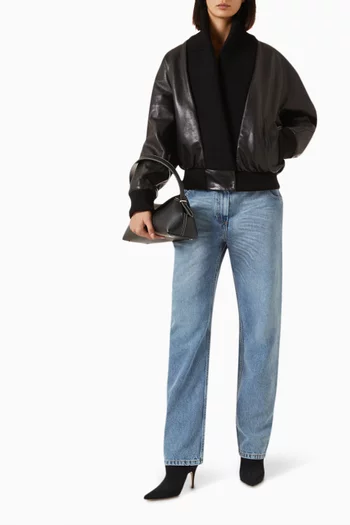 Belted Coat in Leather