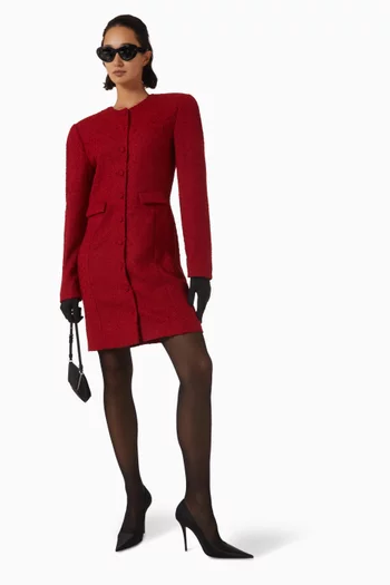 Tailored Mini Dress in Boucle