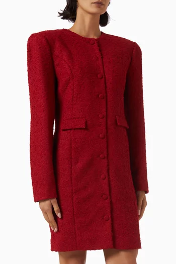 Tailored Mini Dress in Boucle