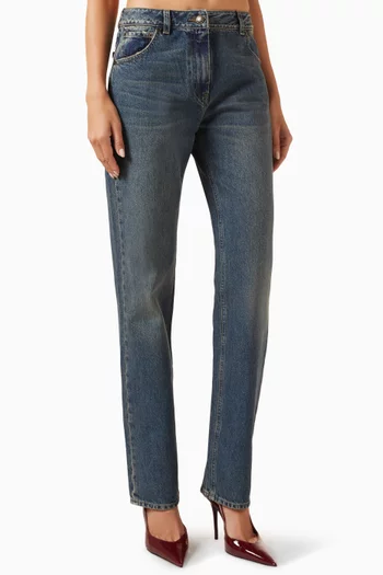Straight-leg Jeans in Denim
