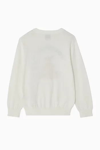 Orange Graphic Sweatshirt