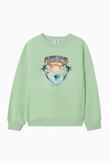 Graphic Sweatshirt in Organic Cotton
