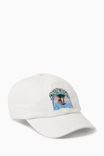 Logo Graphic Cap in Cotton Twill