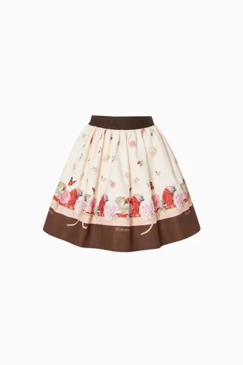 Floral-print Skirt