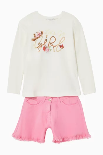 Slogan Long-sleeve T-Shirt