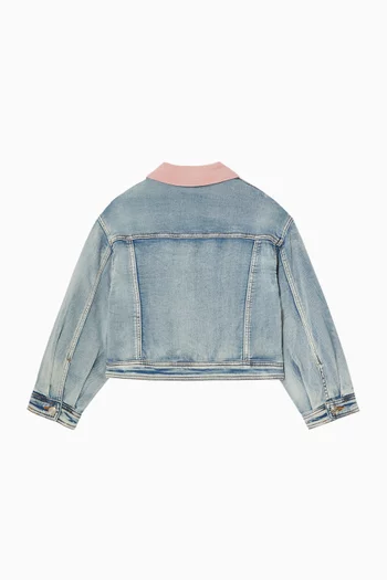 Floral Jacket in Denim