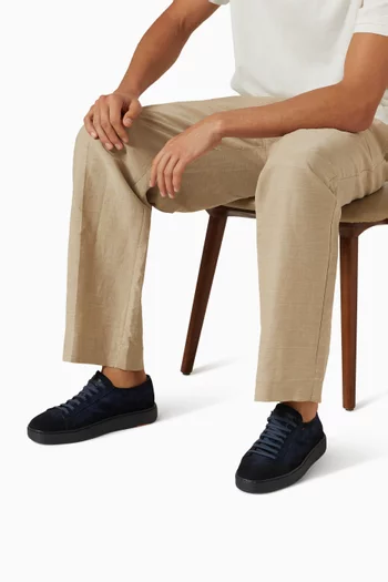 Lace-up Sneakers in Suede