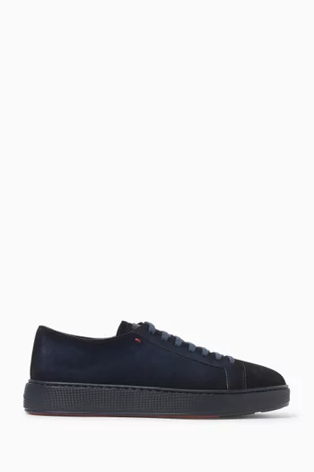 Lace-up Sneakers in Suede