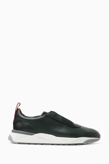 Perforated Sneakers in Leather
