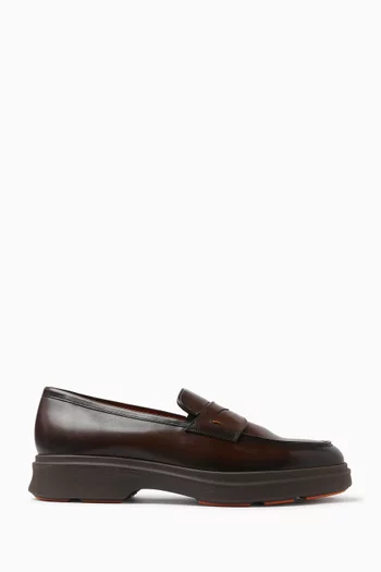 Slip-on Loafers in Leather