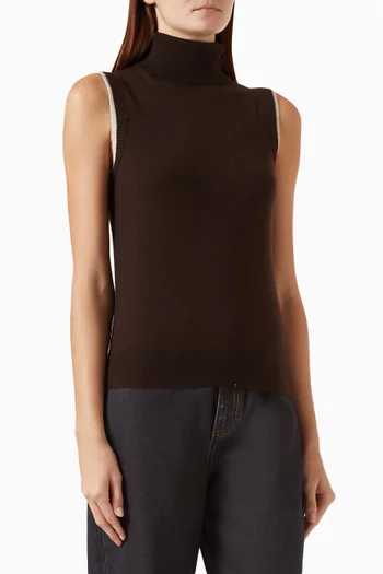 Knit Turtleneck Top