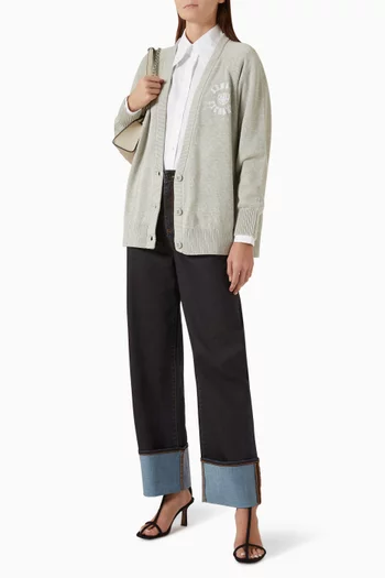 Oversized Shirt in Organic Cotton-poplin