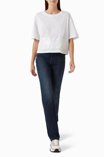 Crewneck T-shirt in Cotton Jersey