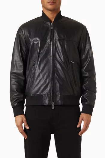 Blouson Jacket in Leather