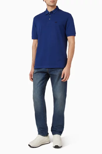 Logo Polo T-shirt in Cotton-piqué