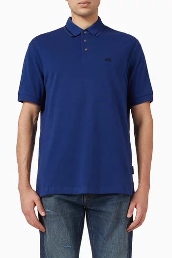 Logo Polo T-shirt in Cotton-piqué