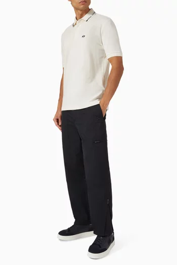 Logo Polo T-shirt in Cotton-piqué