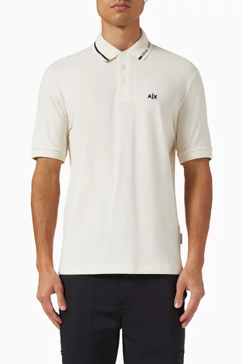Logo Polo T-shirt in Cotton-piqué