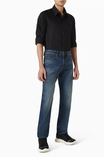 Relaxed-fit Shirt in Cotton-jacquard