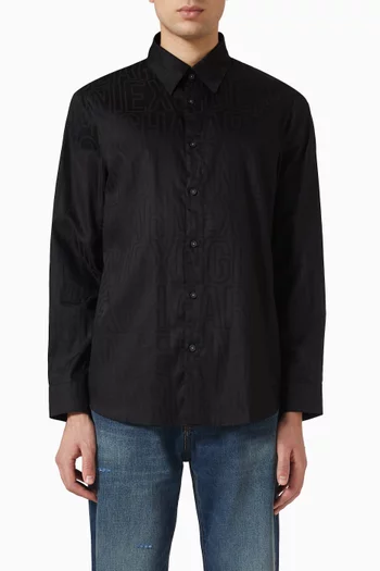 Relaxed-fit Shirt in Cotton-jacquard