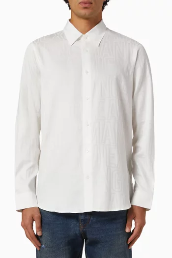 Relaxed-fit Shirt in Cotton-jacquard