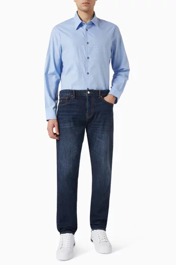 Printed Shirt in Cotton-jacquard