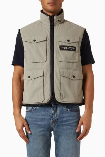 AX Logo Gilet Jacket