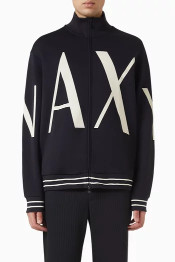 AX Logo Sweatshirt in Stretch-cotton