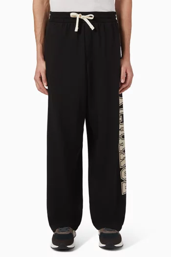 Vertical Drawstring Sweatpants in Cotton