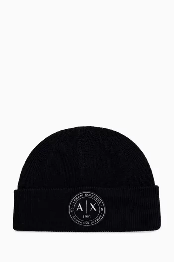 Logo Beanie in Knit