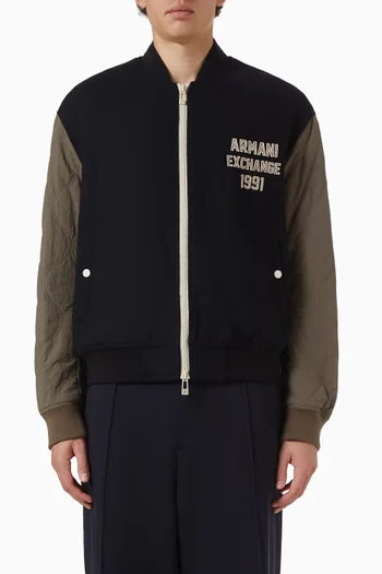 Quilted Sleeves Jacket