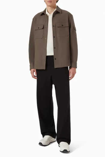 Blouson Jacket in Wool-mix