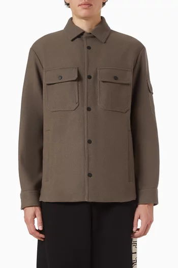 Blouson Jacket in Wool-mix