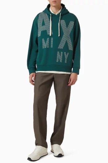 AX Logo-print Hoodie