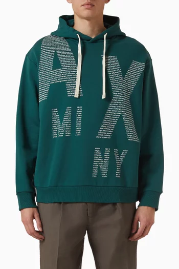 AX Logo-print Hoodie