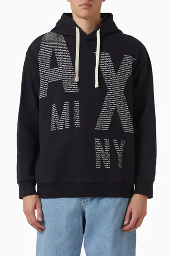 AX Logo-print Hoodie