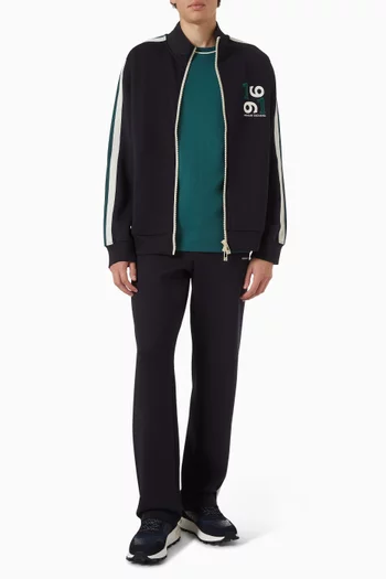 AX Logo Zip Jacket in Fleece