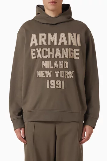 AX Logo Hoodie in Fleece