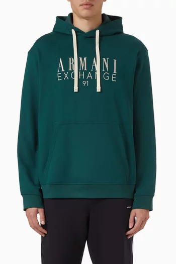 Logo Hoodie in Cotton-terry