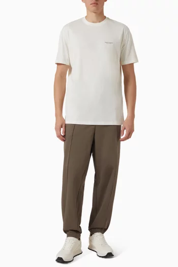 Contrast Lettering T-shirt in Cotton-jersey