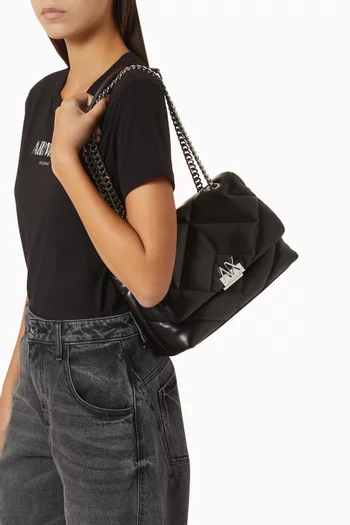Crossbody Bag in Quilted Faux Leather