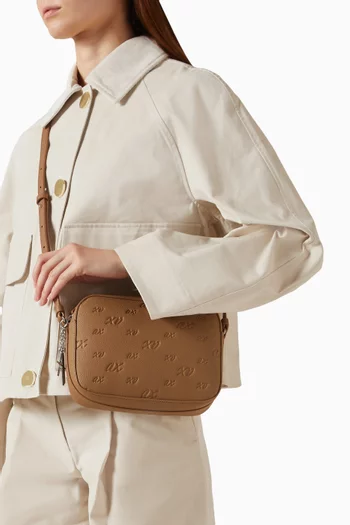 Sylvie Allover Logo Crossbody Bag