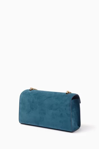 Symmetry Pochette Chain Crossbody Bag in Suede