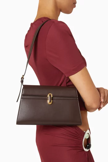 Small Symmetry Shoulder Bag in Calf Leather