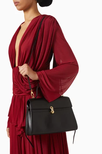 Small Soft Symmetry Top-handle Bag in Calf Leather