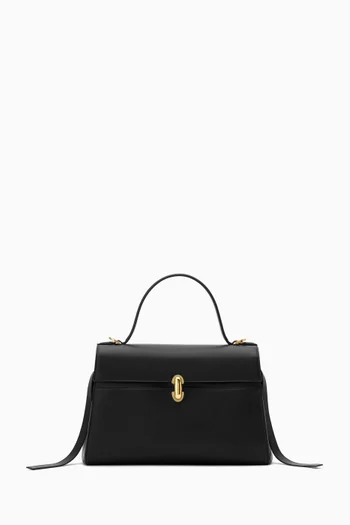 Small Soft Symmetry Top-handle Bag in Calf Leather
